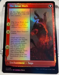MTG Urabrask / The Great Work - March of the Machine (MOM) Near Mint FOIL - Image 2