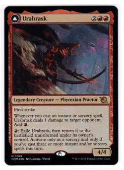 MTG Urabrask / The Great Work - March of the Machine (MOM) Near Mint FOIL - Image 3