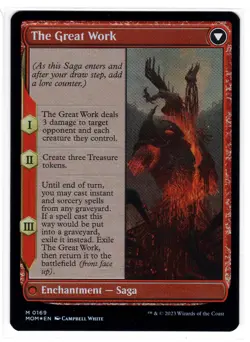 MTG Urabrask / The Great Work - March of the Machine (MOM) Near Mint FOIL - Image 4
