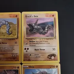 Pokemon TCG Onix Lot of 4 - Trainer Brock - Base, Gym Heroes, Go, Sword & Shield - Image 3