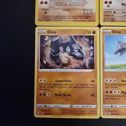 Pokemon TCG Onix Lot of 4 - Trainer Brock - Base, Gym Heroes, Go, Sword & Shield - Image 4