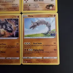 Pokemon TCG Onix Lot of 4 - Trainer Brock - Base, Gym Heroes, Go, Sword & Shield - Image 5