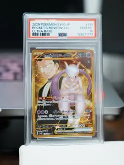 2025 POKEMON JAPANESE SV10-GLORY OF TEAM ROCKET TEAM ROCKET'S MEWTWO EX PSA 10 - Image 1