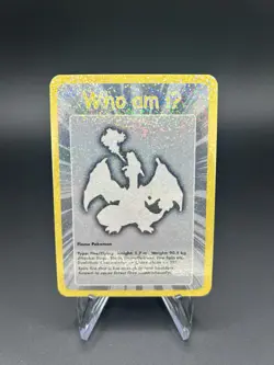 2004 Pokemon Funskool India Charizard #006 Cracked Ice Holo | Who Am IU | NM - Image 1