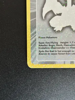 2004 Pokemon Funskool India Charizard #006 Cracked Ice Holo | Who Am IU | NM - Image 5