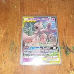 Pokemon Mewtwo & Mew GX SM191 World Championships 2019 TAG TEAM GX Promo Holo - Image 2