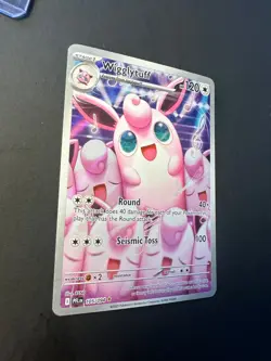 2025 Pokemon Phantasmal Flames Wigglytuff 105 /94 full art Illustration rare 004 - Image 2