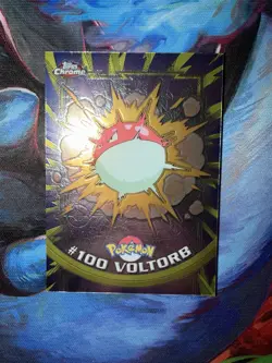 2000 Topps Chrome Pokemon Voltorb #100 Series 2 - Image 3