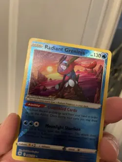 Radiant Greninja Radiant Rare Holo 046/189 Astral Radiance 130 HP Eng 2022 - Image 5