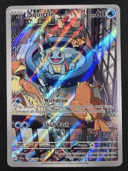 Pokemon Squirtle 148/142 SV07 Stellar Crown Illustration Rare - Image 1