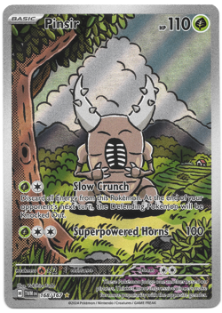 Near Mint Pinsir 168/167 - Pokemon TCG Scarlet & Violet Twilight Masquerade - Image 1