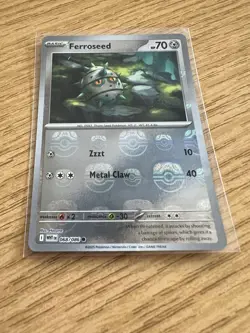 Pokemon TCG Ferroseed White Flare Masterball Reverse Holo 068/086 - Image 1