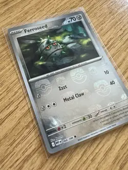 Pokemon TCG Ferroseed White Flare Masterball Reverse Holo 068/086 - Image 2