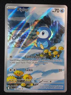 Piplup 098/094 Illustration Rare Phantasmal Flames- Pokemon English- NM+ - Image 1