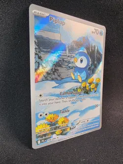 Piplup 098/094 Illustration Rare Phantasmal Flames- Pokemon English- NM+ - Image 2