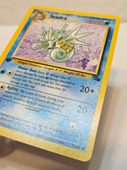 Seadra 42/62 Uncommon 1st Edition Fossil Pokemon 1772 - Image 2