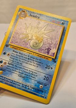Seadra 42/62 Uncommon 1st Edition Fossil Pokemon 1772 - Image 3