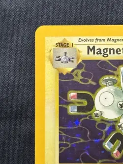 Pokemon Magneton Fossil #11 Holo Wizards Base Set Holo - Super Thorough Pics! - Image 3