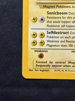 Pokemon Magneton Fossil #11 Holo Wizards Base Set Holo - Super Thorough Pics! - Image 4