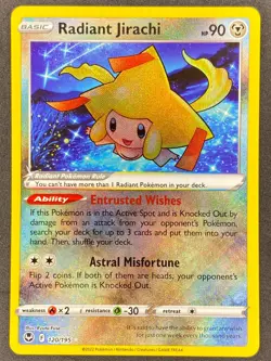 Pokemon Radiant Jirachi 120/195 SIT Silver Tempest NM - Image 1
