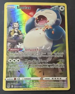 Snorlax #TG10/TG30 Pokemon TCG SWSH11: Lost Origin Trainer Gallery Ultra Rare - Image 1