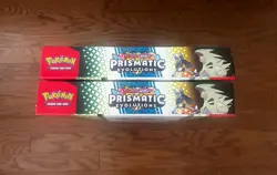 Lot of 2 Pokemon Prismatic Evolutions Lucario Ex Tyranitar Ex Premium Collection - Image 4