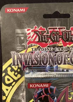 Yu-Gi-Oh! INVASION OF CHAOS Blister Booster Pack 1st EDITION 1996 Konami RARE 🔥 - Image 5