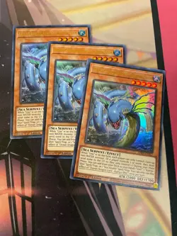 YUGIOH - OCEAN DRAGON LORD KAIRYU SHIN X3 - ULTRA RARE - LED9 - NM - 1ST ED - Image 1