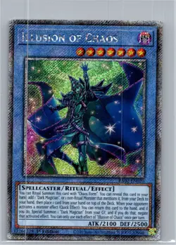 YuGiOh ILLUSION OF CHAOS Platinum Secret Rare RA02-EN020 - Image 1