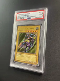 YUGIOH PSA 9 Gaia the Fierce Knight LOB-006 Ultra Rare Unlimited Original 2002 - Image 3