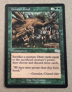 Greater Good - Urza's Saga - MTG - Magic the Gathering - Image 2