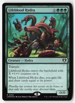 Lifeblood Hydra #303 (Foil) (NM) Commander Masters CMM Magic MTG - Image 1