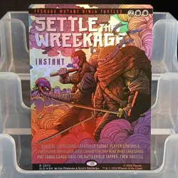 Wizards WotC MTG Settle the Wreckage White Instant Rare TMNT 2372 - Image 1