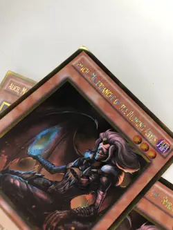 3x Yugioh Alich, Malebranche of the Burning Abyss Gold Rare 1st Ed PGL3-EN047 MP - Image 2