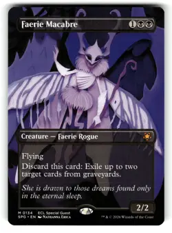 Faerie Macabre (Borderless) 134 Mythic Special Guests Magic: The Gathering NM - Image 1