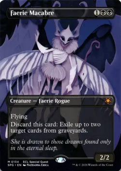 Faerie Macabre BORDERLESS Special Guests Magic MTG NM - Image 1