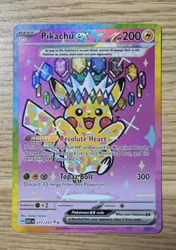 Ascended Heroes Pikachu Ex Pokemon (SIR) 277/217 PSA 1O Potential! NM - Image 1