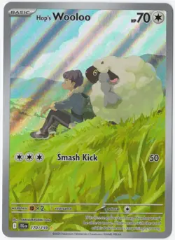 Pokemon Hop's Wooloo 170/159 Journey Together Holo Illustration Rare 70 HP - Image 1