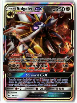 Solgaleo GX ⭐ 89/149 Holo Ultra Rare SM Base Set 2017 Pokemon NM - Image 1