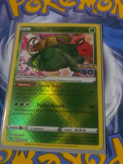 Pokemon TCG Radiant Venusaur Pokemon GO 004/078 Holo Radiant Rare - Image 1