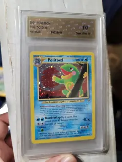 2001 Pokemon Politoed Neo Discovery Holo Rare 8/75 PSA GEM MINT 10 - Image 1