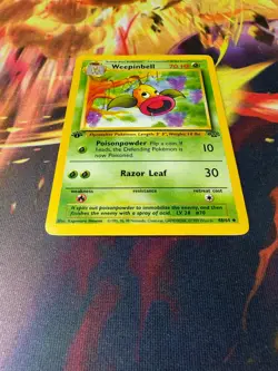 Weepinbell 48/64 MP-DMG Uncommon 1st Edition Jungle 1999 Pokemon TCG - Image 2