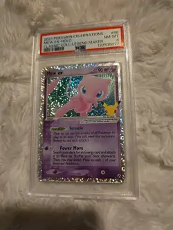 Pokemon 2021 Mew ex 88/92 Holo 25th Stamp Celebrations Classic Collection PSA 8 - Image 1