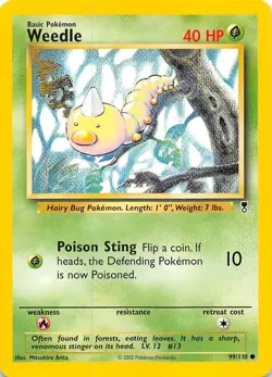 Weedle 099/110 Legendary Collection Pokemon - Image 1