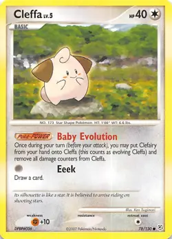 Cleffa 78/130 Diamond and Pearl Pokemon - Image 1