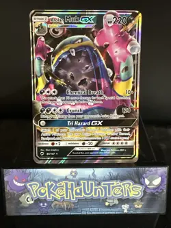 Pokemon Card Alolan Muk GX 84/147 Burning Shadows Half Art Rare NM - Image 1