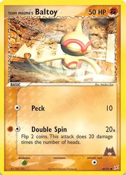 Team Magma's Baltoy 60/95 Team Magma vs Team Aqua Pokemon - Image 1