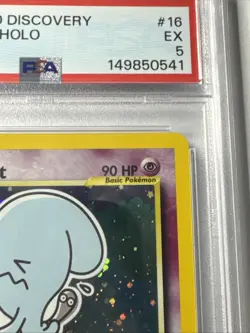 Pokemon Wobbuffet Neo Discovery 1st Edition Holo Rare #16 PSA 5 EX - Image 4
