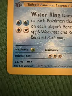 Pokemon TCG Misty's Poliwrath Gym Heroes 1st Edition Rare English WotC #31/132 - Image 5