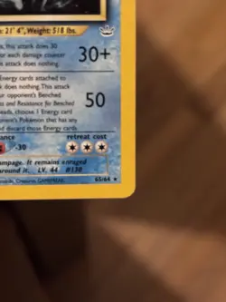 Pokemon Shining Gyarados 65/64 Neo Revelation Secret Rare Holo Unlimited English - Image 3